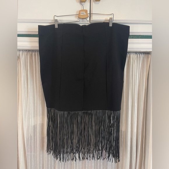 Black Fringe Skirt - Picture 4 of 5